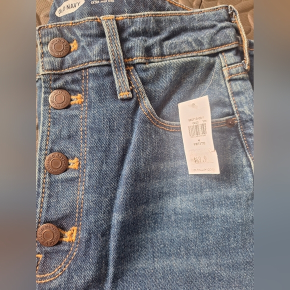 Old Navy Blue Flare Wide Leg Jeans - Picture 8 of 8